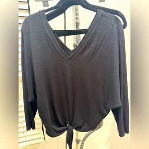 Six Fifty V Neck Sweater with tie front